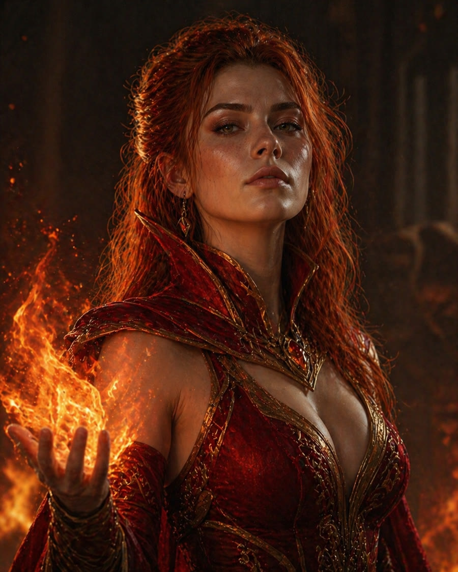 Fire mage character concept
